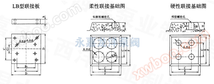 XBD-ISW卧式消防泵安装尺寸图