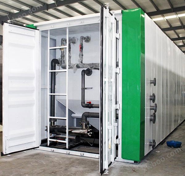 Container type integrated domestic sewage treatment equipment
