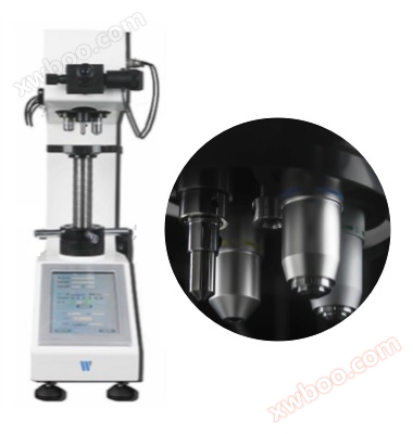 Three objective automatic turret digital Vickers hardness tester