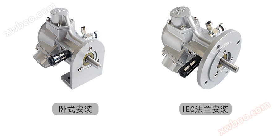 DAM1-F气动马达产品安装图
