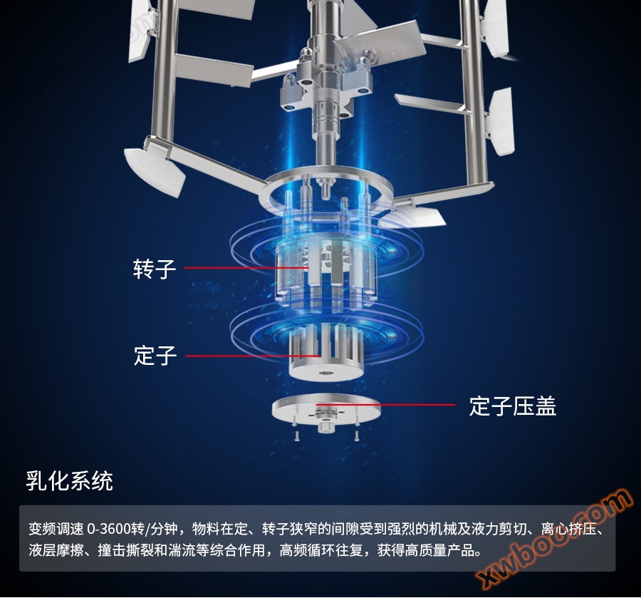 真空乳化机上均质3