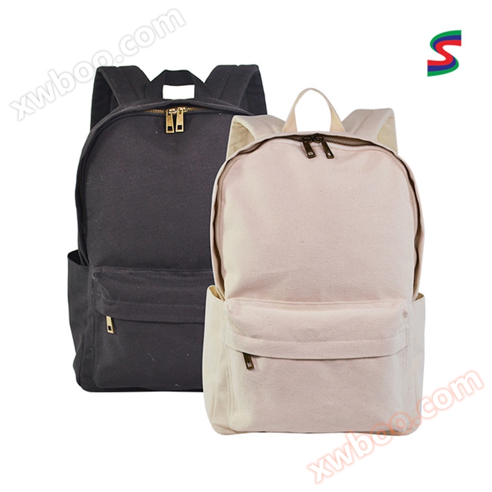 14安加密帆布双肩女包定做