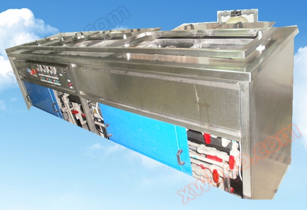 5槽水剂手动超声波清洗机正面