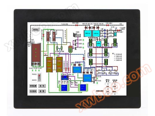 Tablet industrial incorporado de 15 polegadas com toque de resistência de cinco fios
