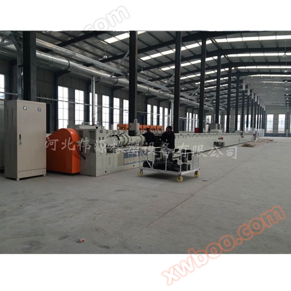 Single extrusion rubber extrusion production line