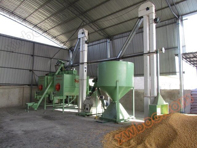 Horizontal mixed feed unit