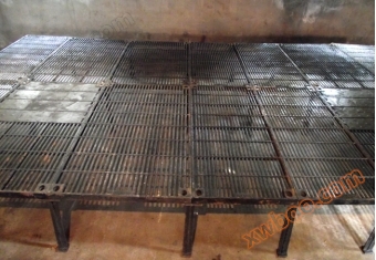 Piastra di fuoriuscita di maiale in ghisa