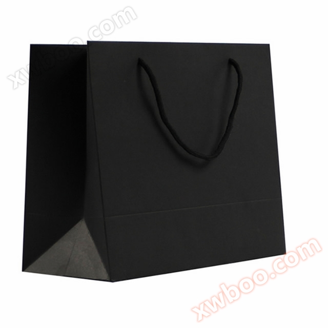 Zwarte papieren handtas