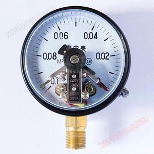 Manómetro de presión de contacto eléctrico asistido magnéticamente al vacío