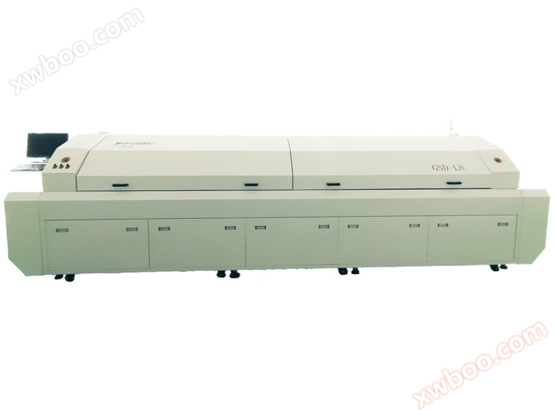 Soldador de retorno de aire caliente GSD - gb8 de ocho zonas de temperatura a gran escala