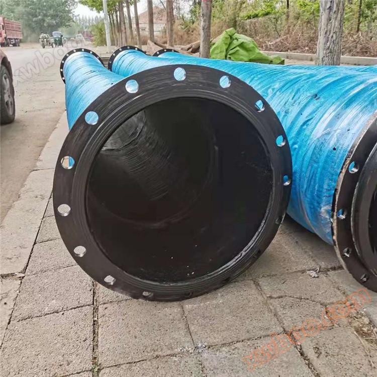 Large caliber anti suction rubber tube