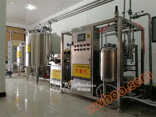 Small scale milk pasteurization production line
