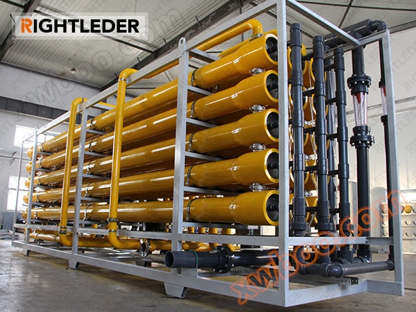 Apparatuur voor het hergebruik van water in chemisch afvalwater