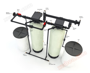 5톤 더블 밸브 더블 탱크 연화수 설비