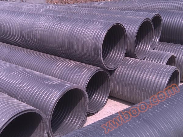 Steel strip PE corrugated pipe