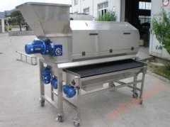 New Structure "Grape Stem Removal and Grain Selection Machine"