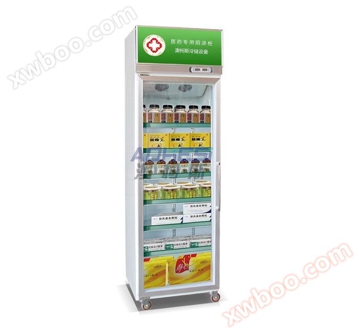 Single door drug shade cabinet