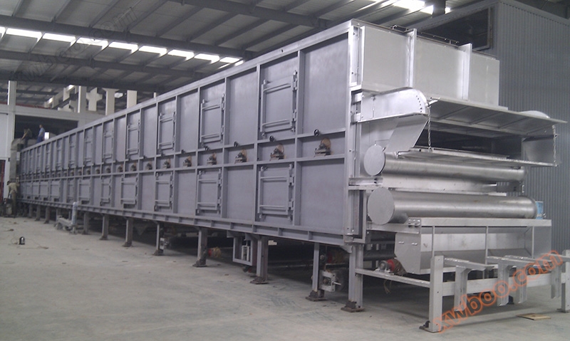Continuous felt production line