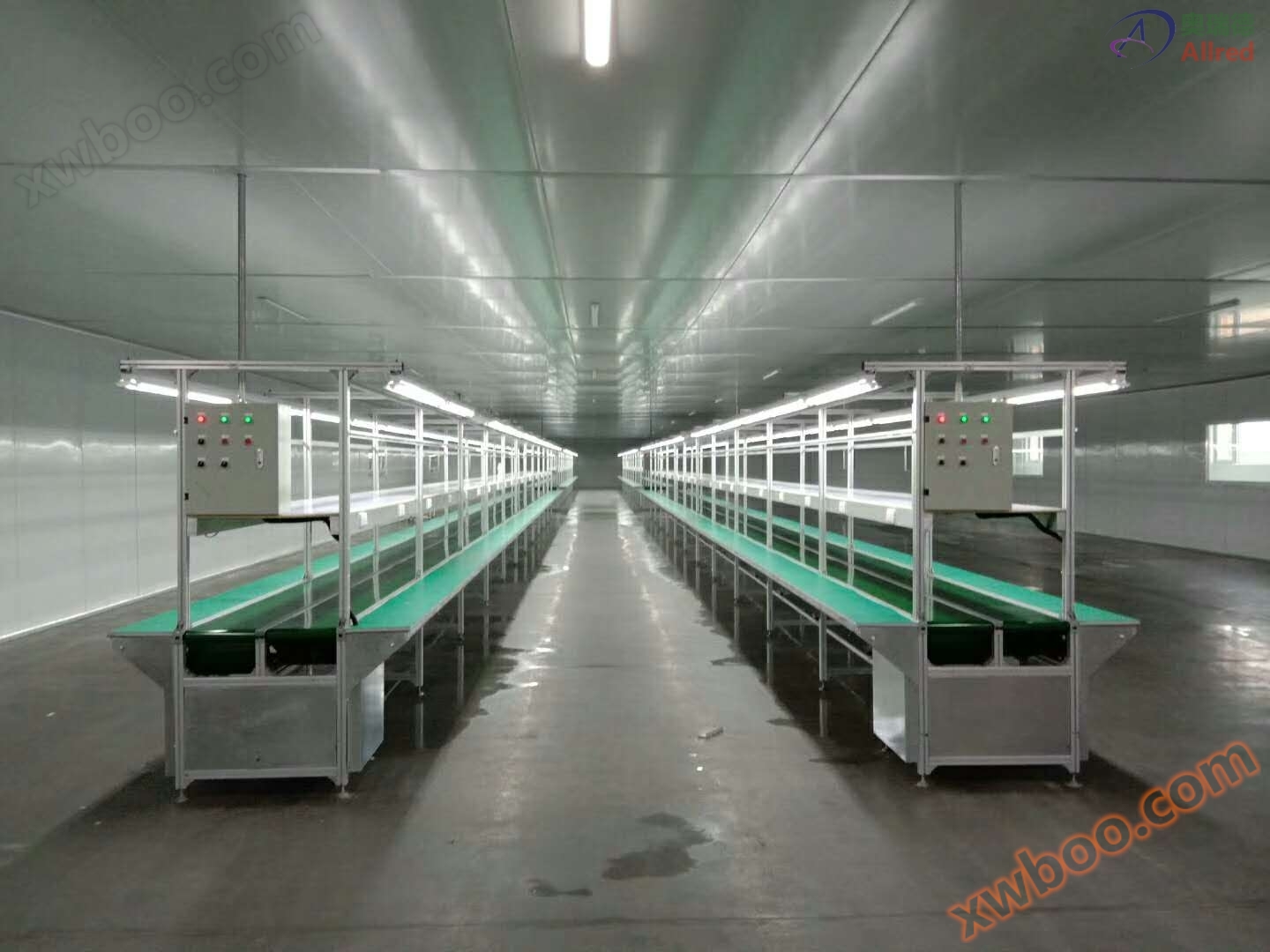 Linha de produção de correia