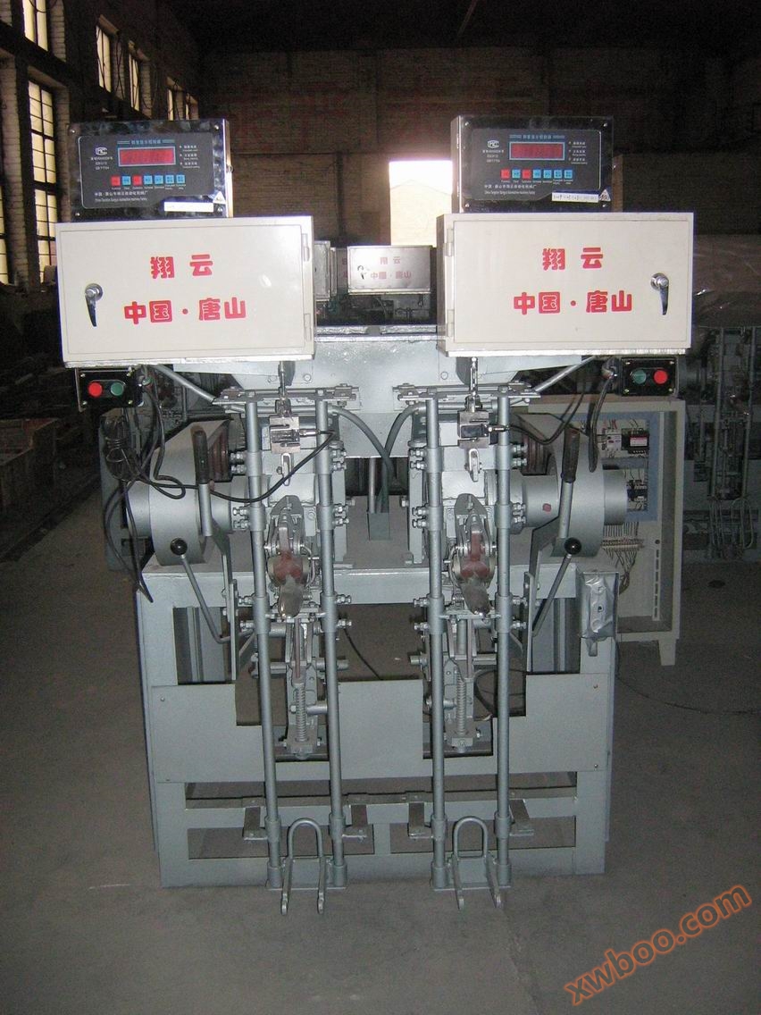 Máquina de embalaje de cemento de rueda de hoja de doble boca (báscula de microcomputadora)