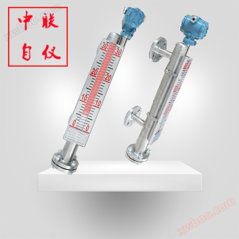 Remote side mounted magnetic flap level gauge