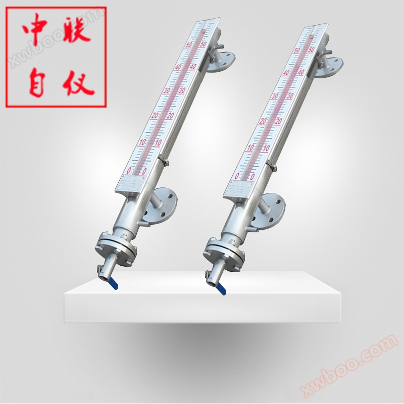 Jacketed insulation type magnetic flap level gauge